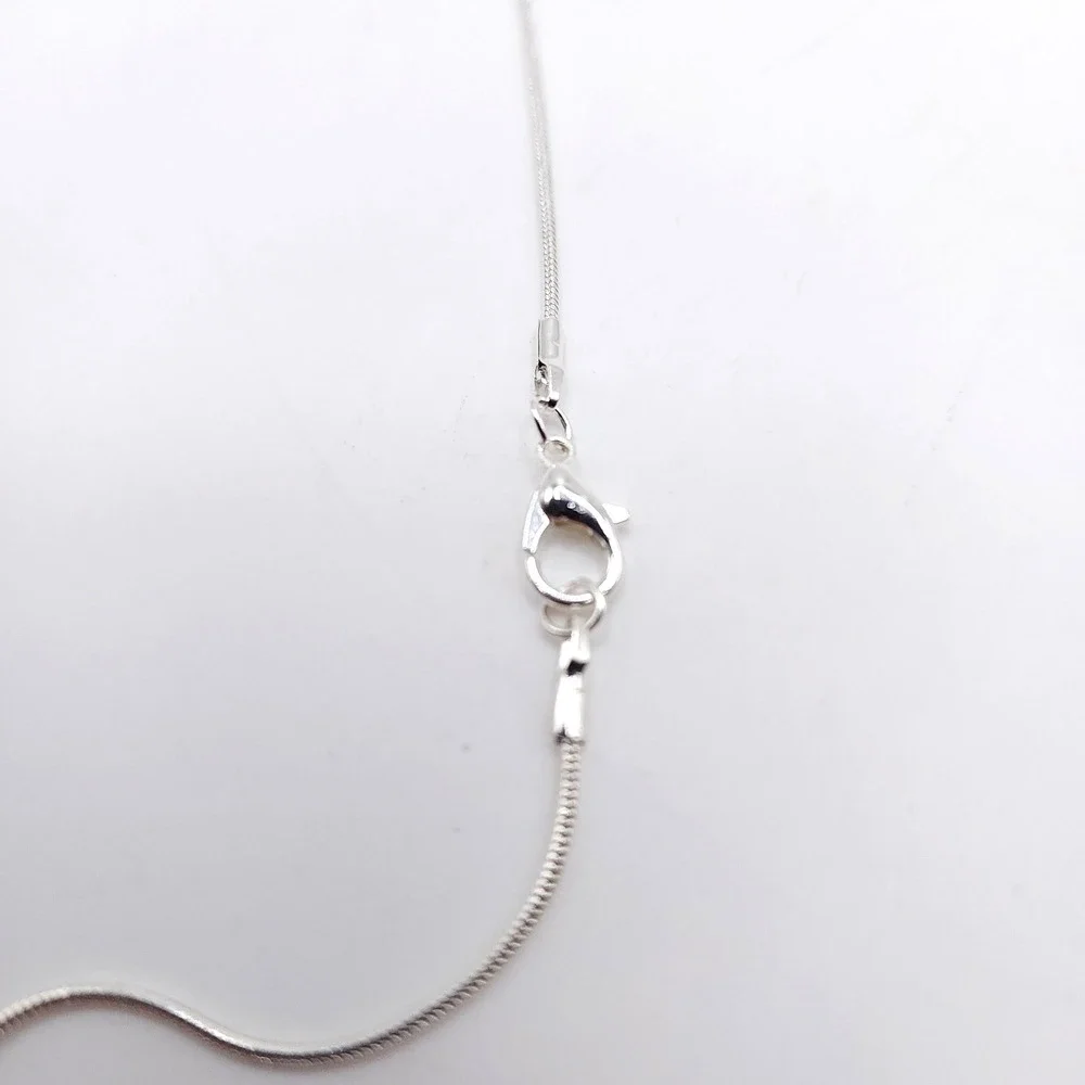 Tiger Eye‎ Pendant Necklace Silver Tone 18in
